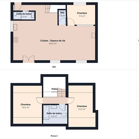 Maison Pour 6 Avec Jardin A 1 Km De La Holiday home *